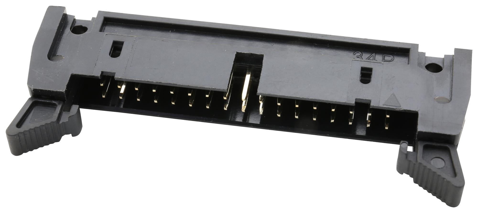 Multicomp Series 2.54mm Shrouded Header Ejector: MC25434SLRADIP