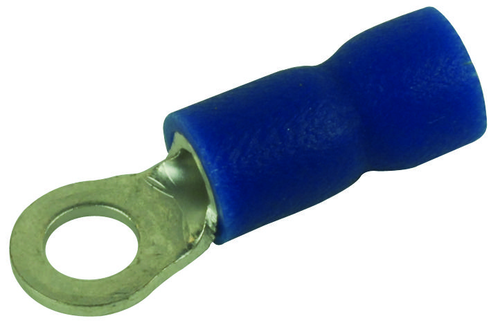 Multicomp 16-14AWG Blue Vinyl Insulated Ring Terminal for Industrial Applications