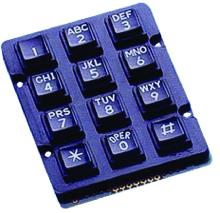 Multicomp MCAK207NBBWWP – Reliable Waterproof Keypad for Industrial Applications