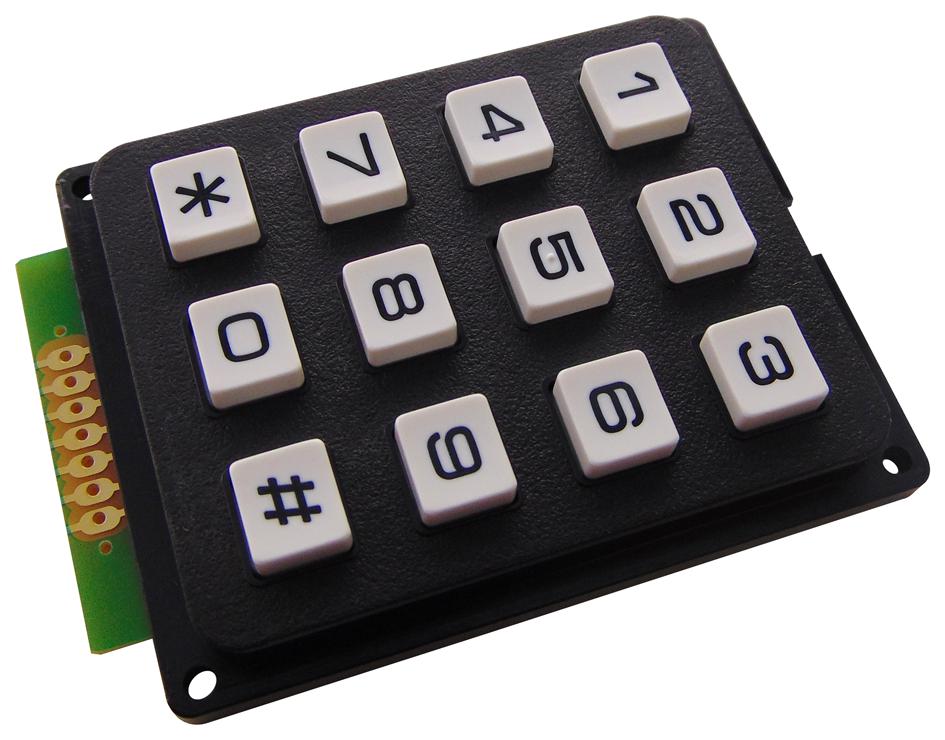 Multicomp MCAK304NBWB – Reliable Matrix Keypad for Industrial Applications