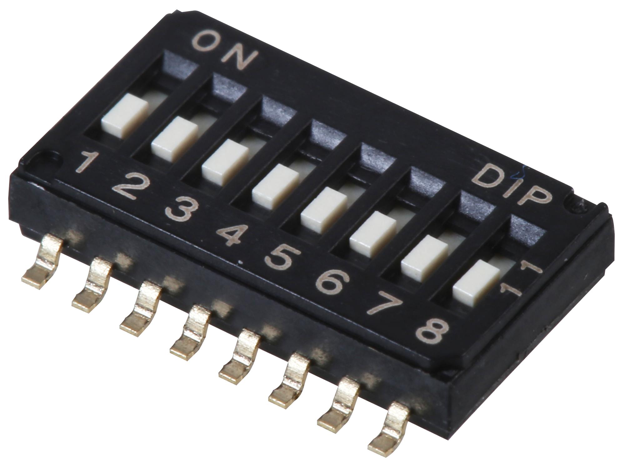 Multicomp Series DIP Switch: MCDHA08TQR