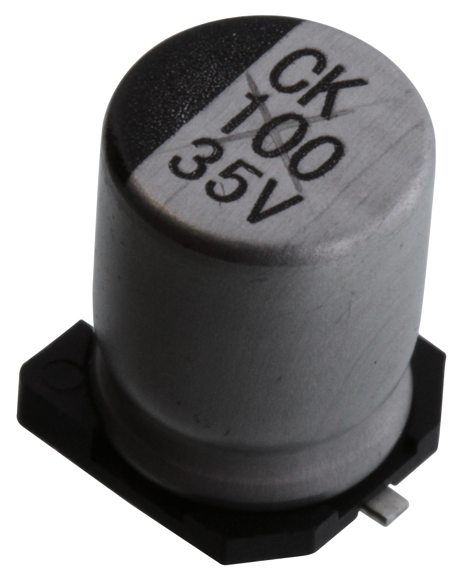 Multicomp Series EL Aluminium Electrolytic Capacitor: MCEEL35V107M8X105
