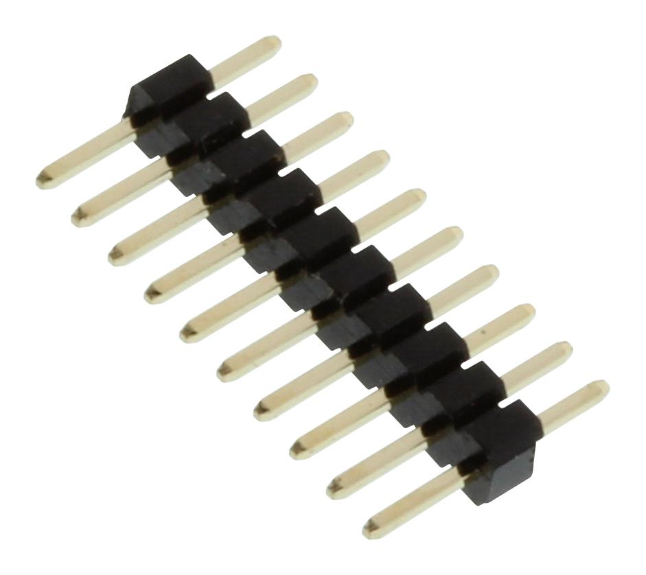 Multicomp Series 1.27mm Vertical Header: MCHVT1S10G