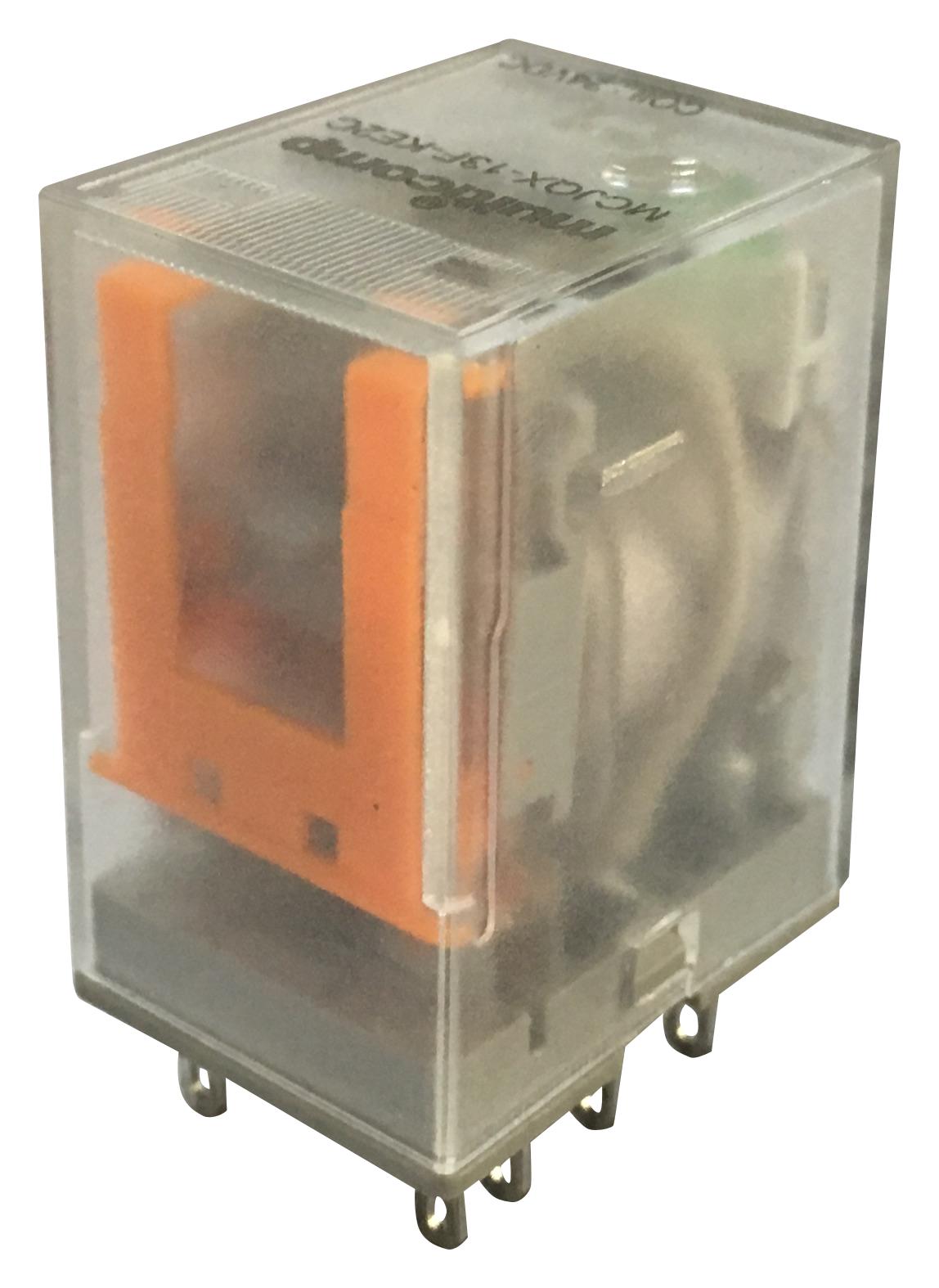 Multicomp Series Power Relay with LED: MCJQX13FKE2C110VAC