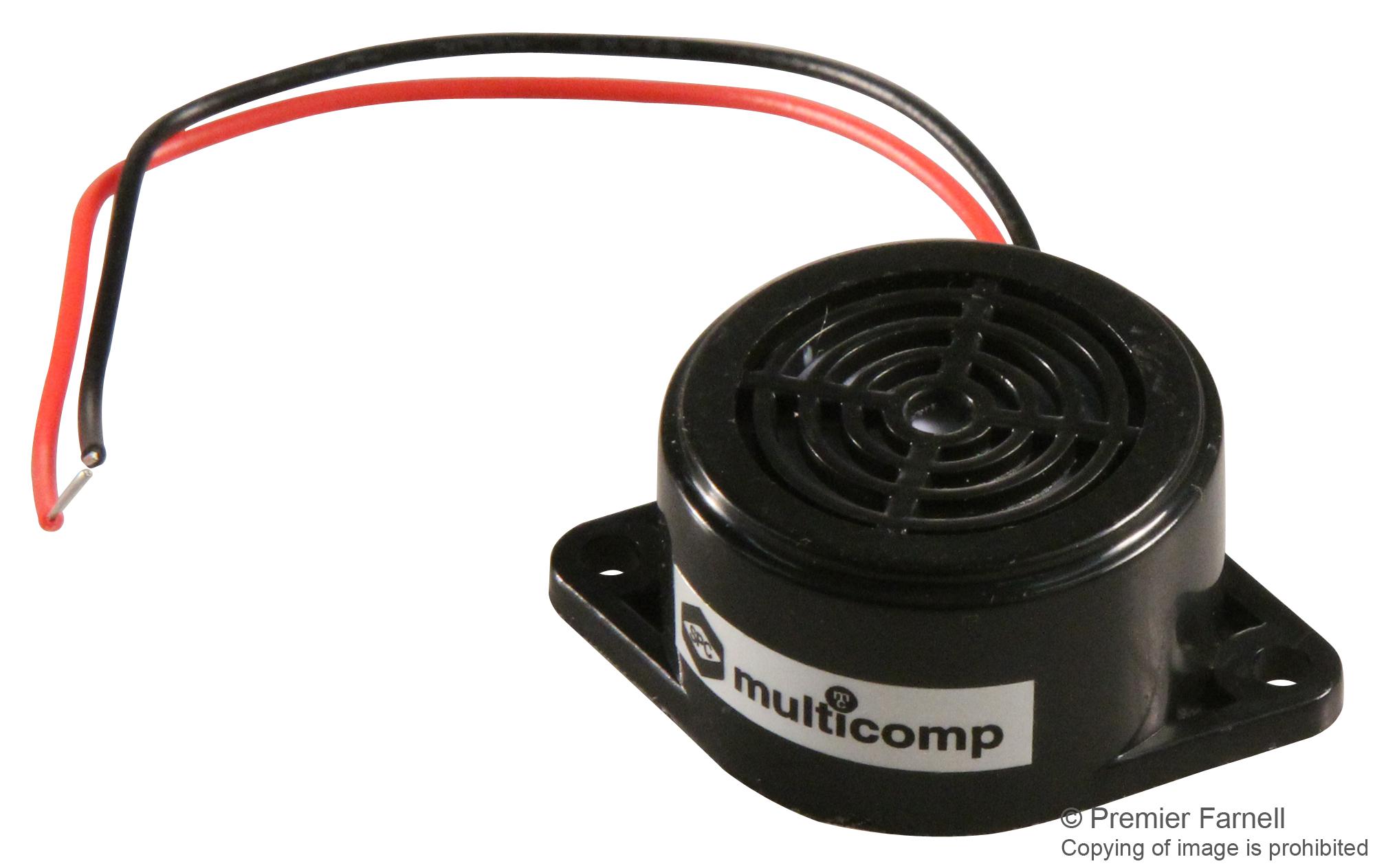 Multicomp Series Mechanical Buzzer: MCKPMBG2606LAK4112
