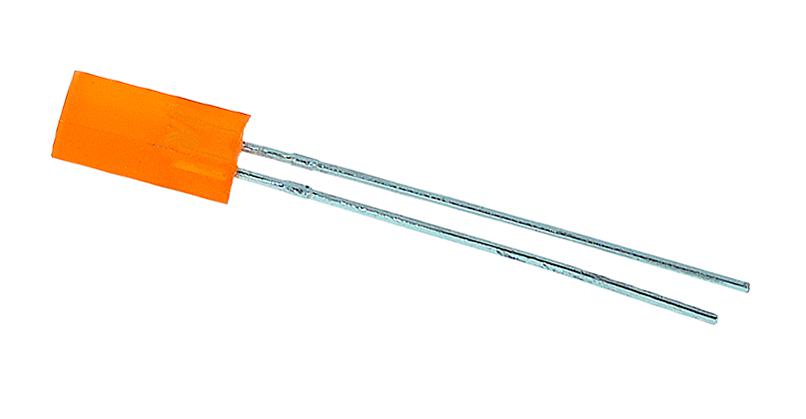 Multicomp Series Rectangular Amber LED: MCL453BD