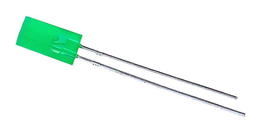 Multicomp Series Rectangular Green LED: MCL453GD