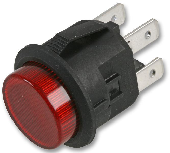 MultiComp Series Illuminated Round Pushbutton Switch: MCLC2108KDET2B