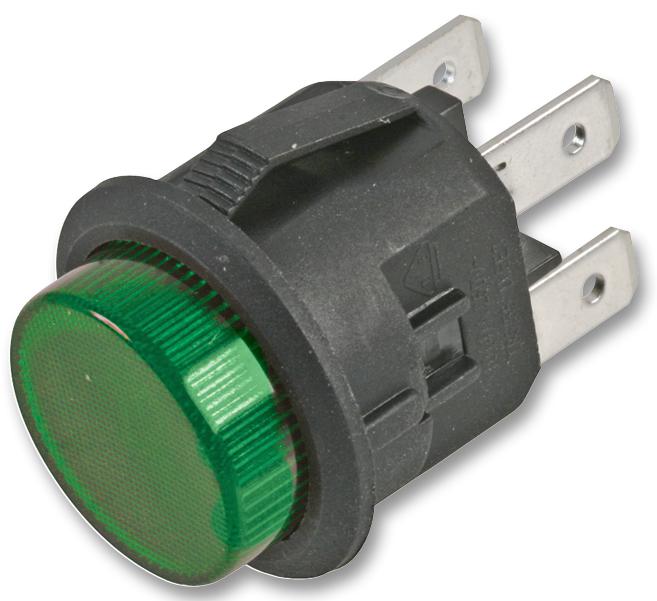 Multicomp Pro Series Illuminated Round Pushbutton: MCLC2108-K-M-ET-2B