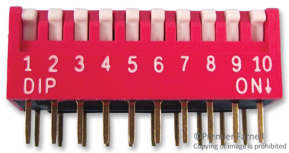 Multicomp Series Piano Type DIP Switch: MCNDP10V
