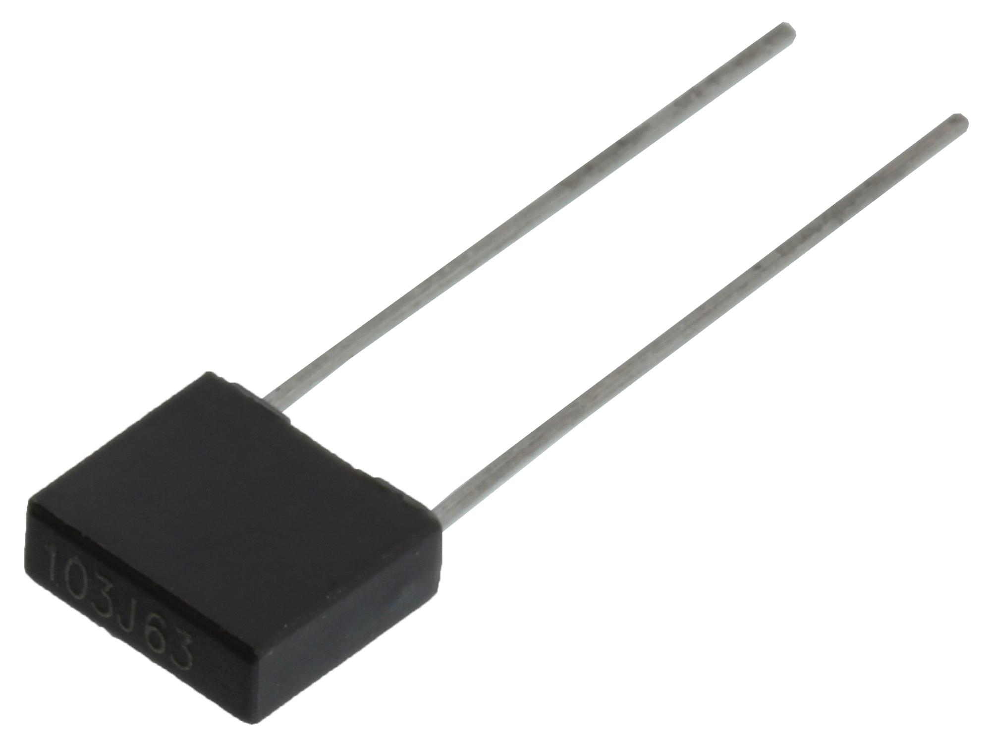 Multicomp Series Capacitor: 0.01uF 63V DC - MCPBSFC1J103KA45