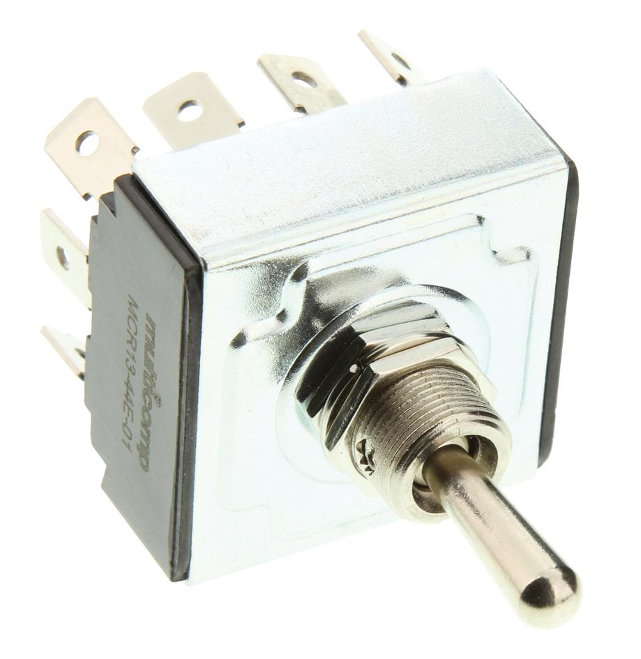 multicomp® Series 4PDT Toggle Switch: MCR13-44E-01