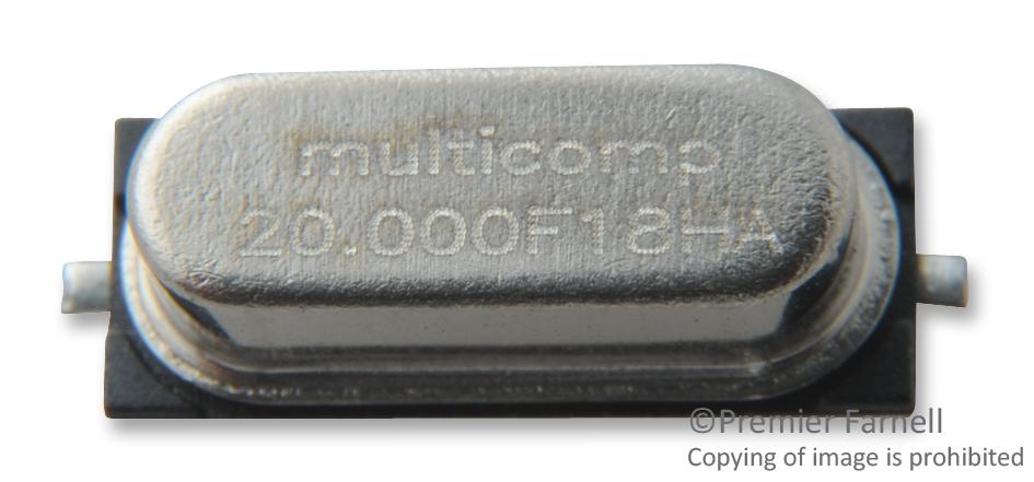 Buy multicomp Crystal Resonator Part Number MCRSD20000F183000RR Online