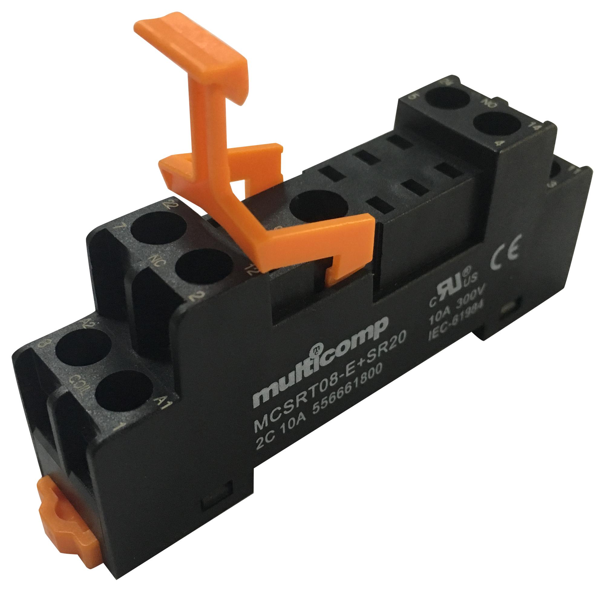 Multicomp MCSRT08ESR20 – Reliable Relay Socket for Industrial Applications
