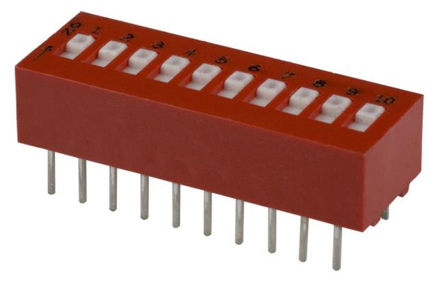 Multicomp Series DIP SIP Switch: MCTIIR10T