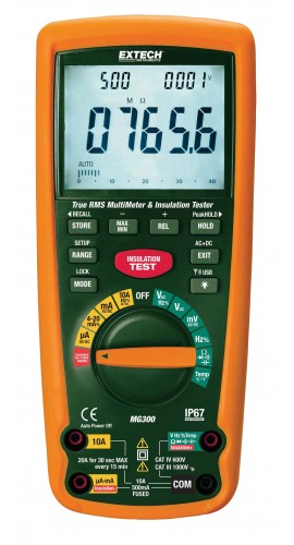 Extech Series MG300 Insulation Tester with Wireless PC Interface: MG300