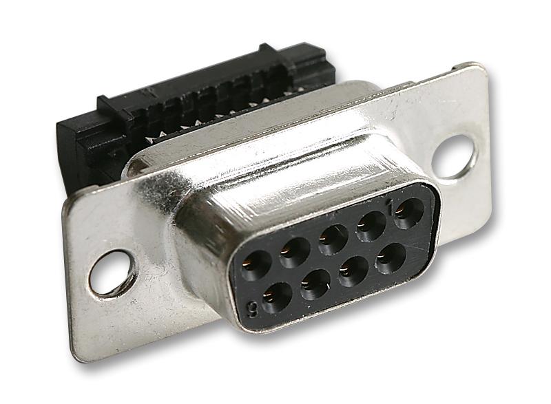 Multicomp Series D-sub Connectors: 9-Way Plug - Unthreaded