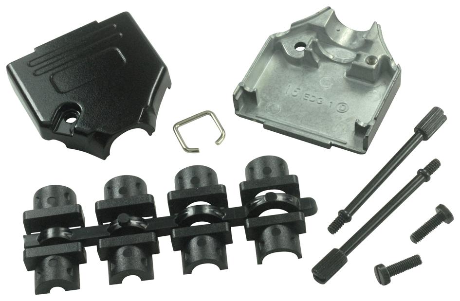 McKee Series MHDTZK D-Sub Shielding Hood: MHDTZK15BKK