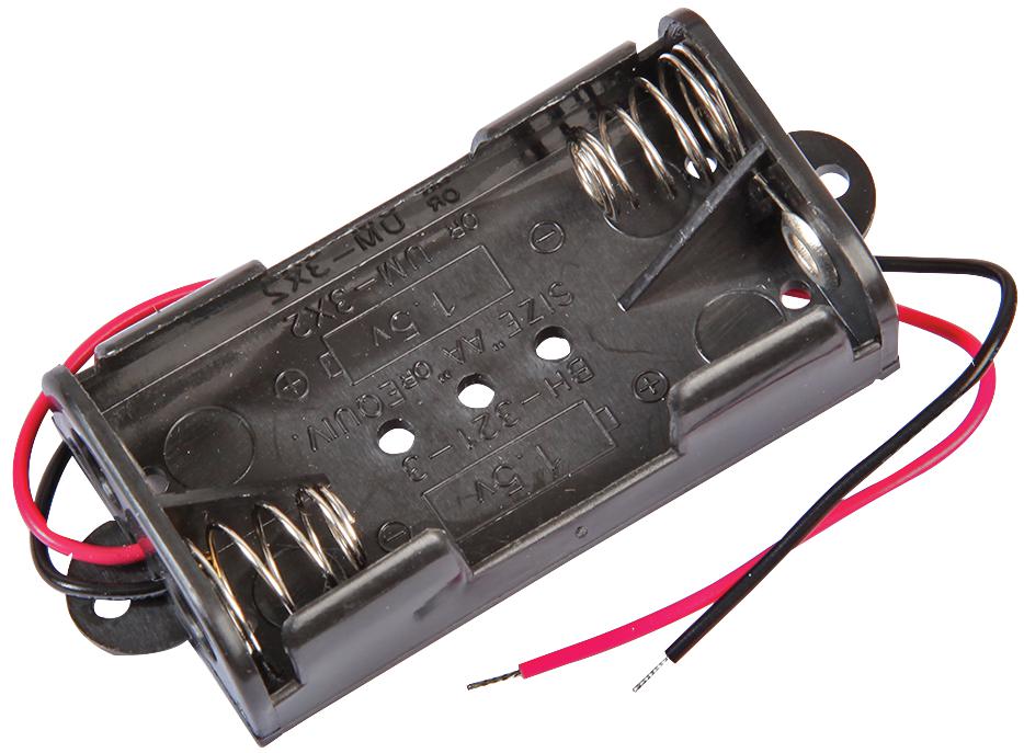 Multicomp Series Battery Holder: 2 x AA Wire Leads MP000335