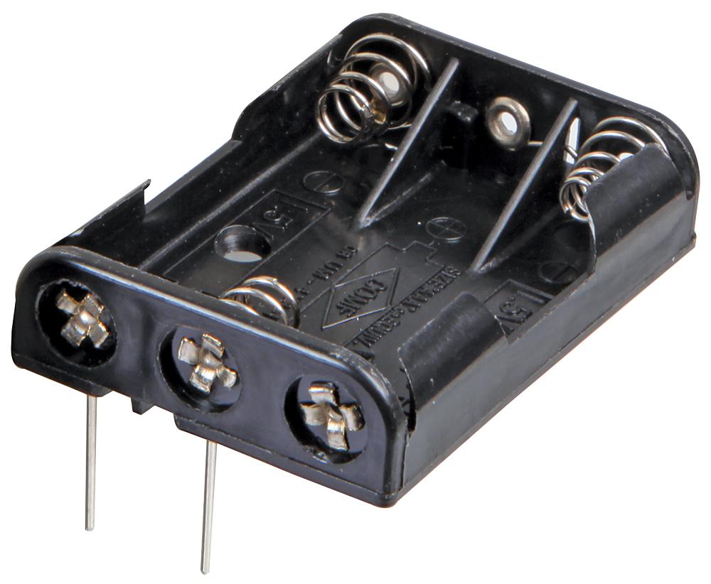 Multicomp Series Battery Holder: AAA 3 x PCB Pins MP000343