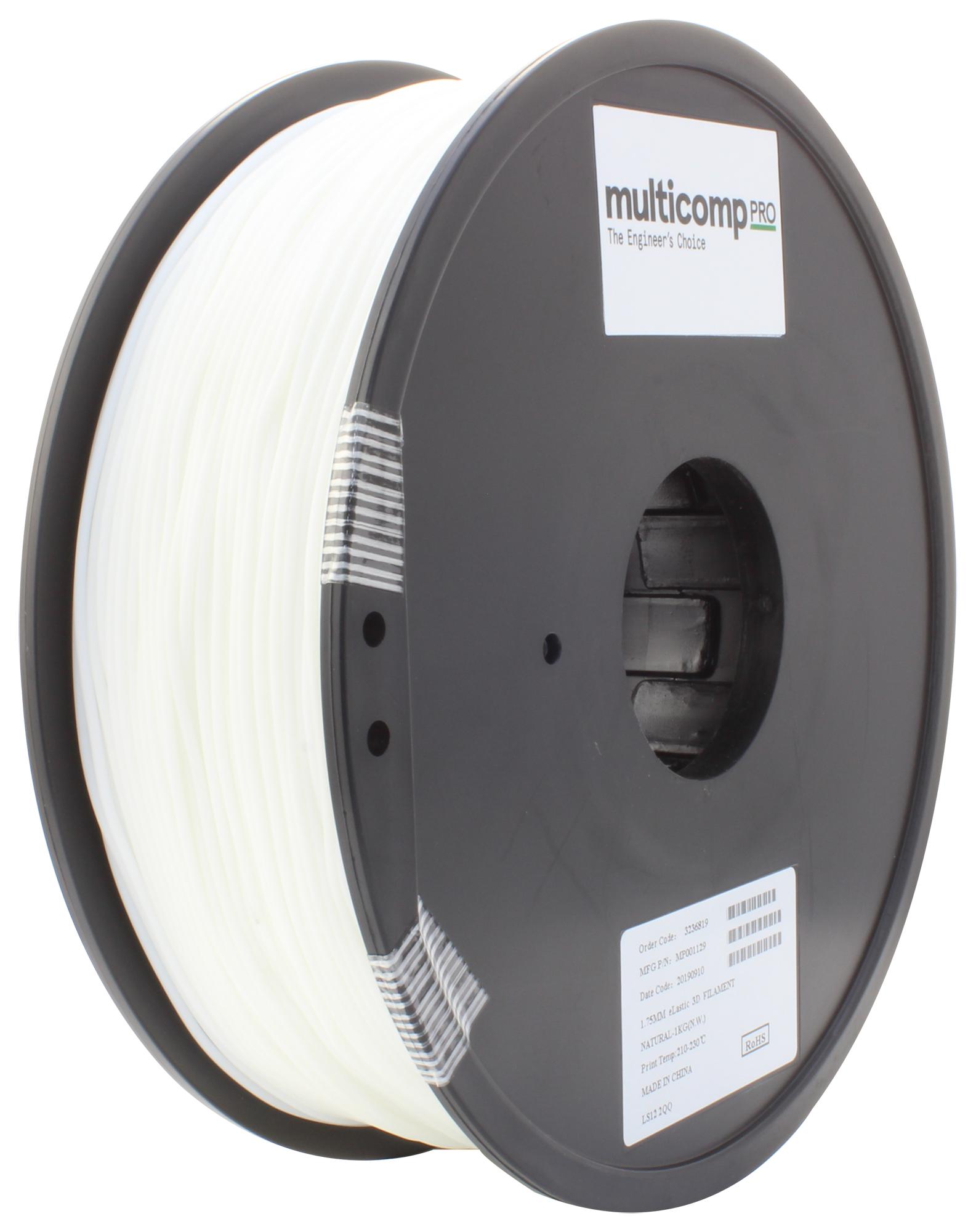 Buy multicomp 3D Printer Filament Part Number MP001129 Online