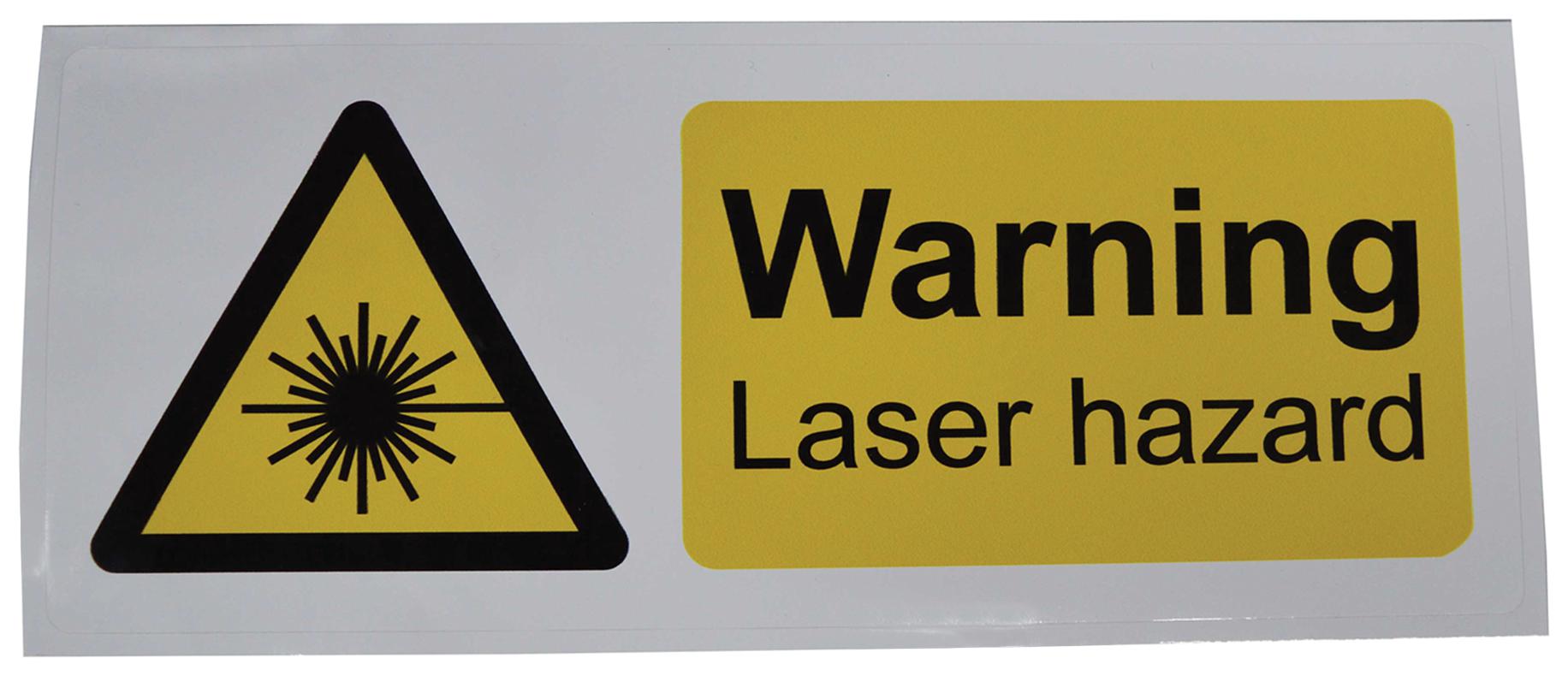 Multicomp Pro MP001263 – Reliable Laser Radiation Warning Labels for Industrial Applications