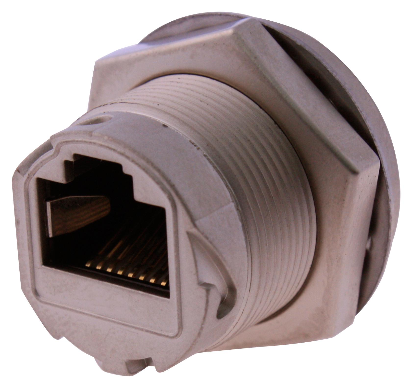 Multicomp IP68 Shielded Ethernet Connectors – Reliable RJ45 Panel Mount for Industrial Applications