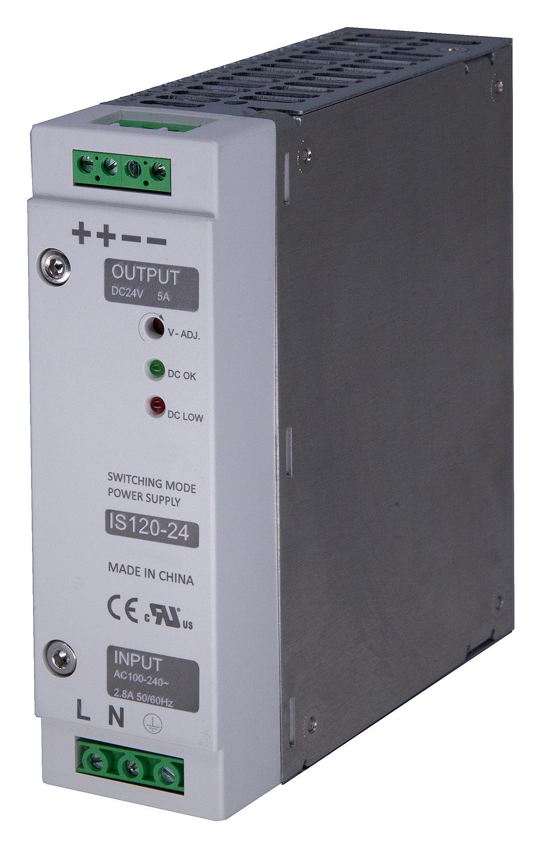 Multicomp Series Industrial Power Supply: 120W AC-DC DIN Rail MP003271