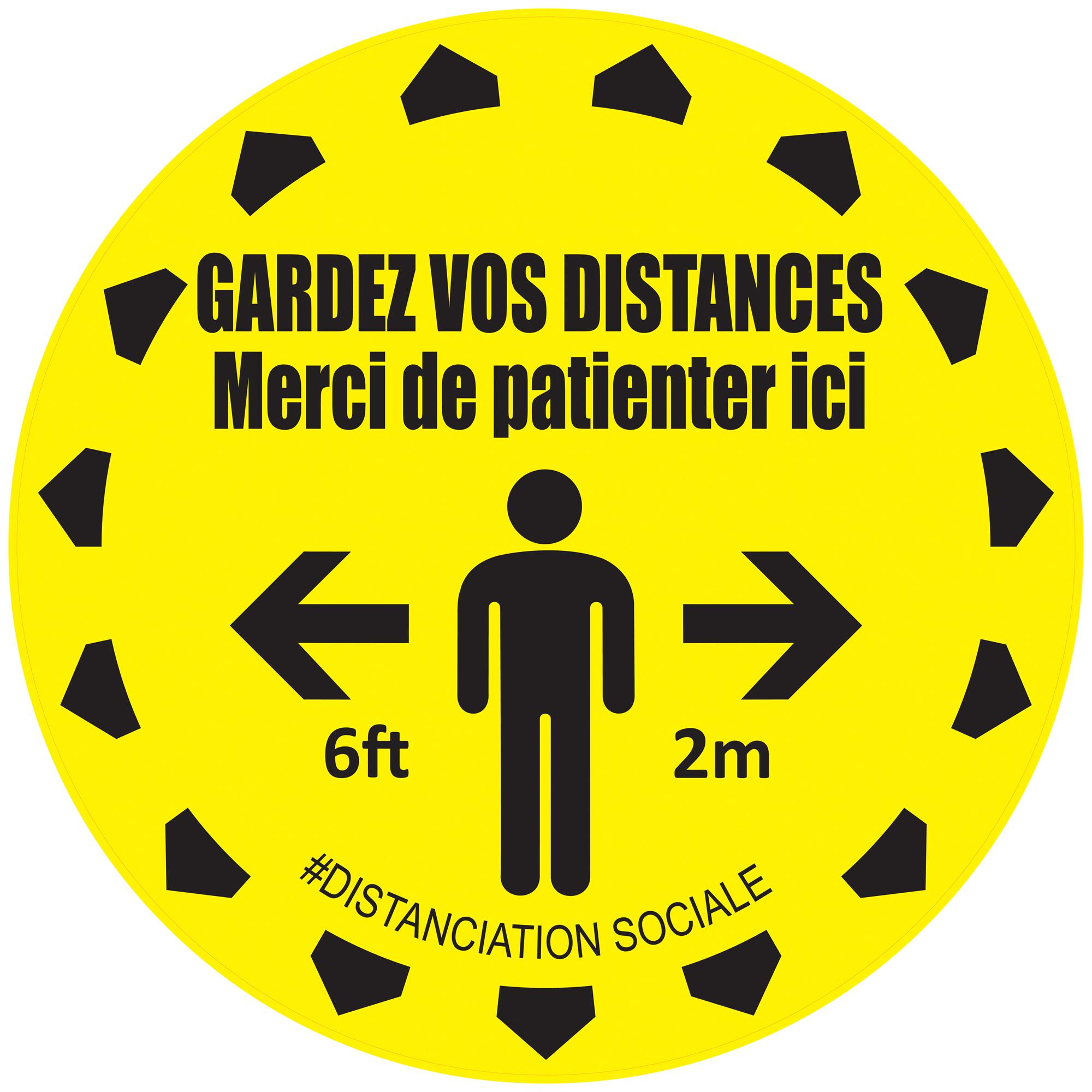 Multicomp Series Social Distancing Stickers: MP004461