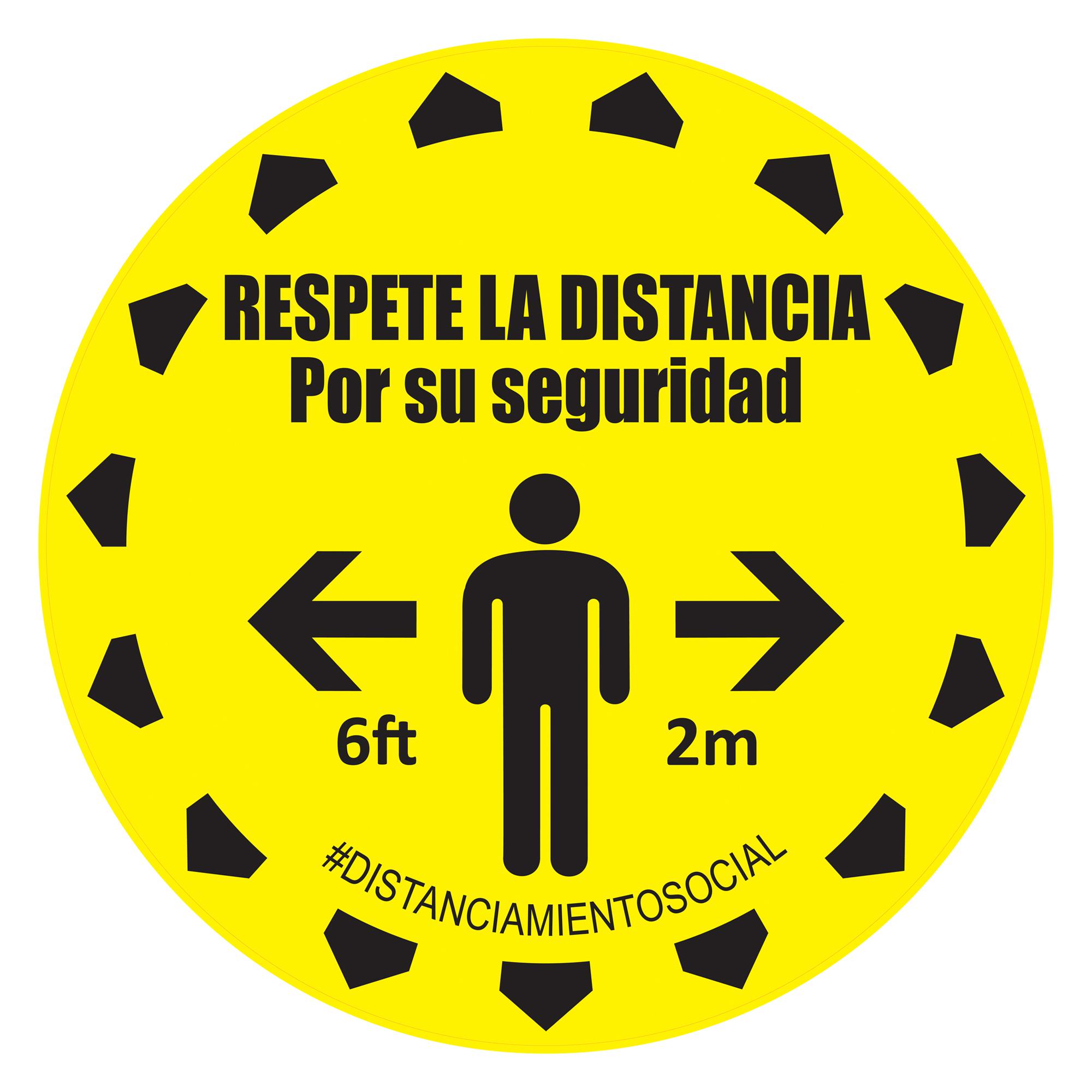 Multicomp Series Social Distancing Circle Sticker: MP004463