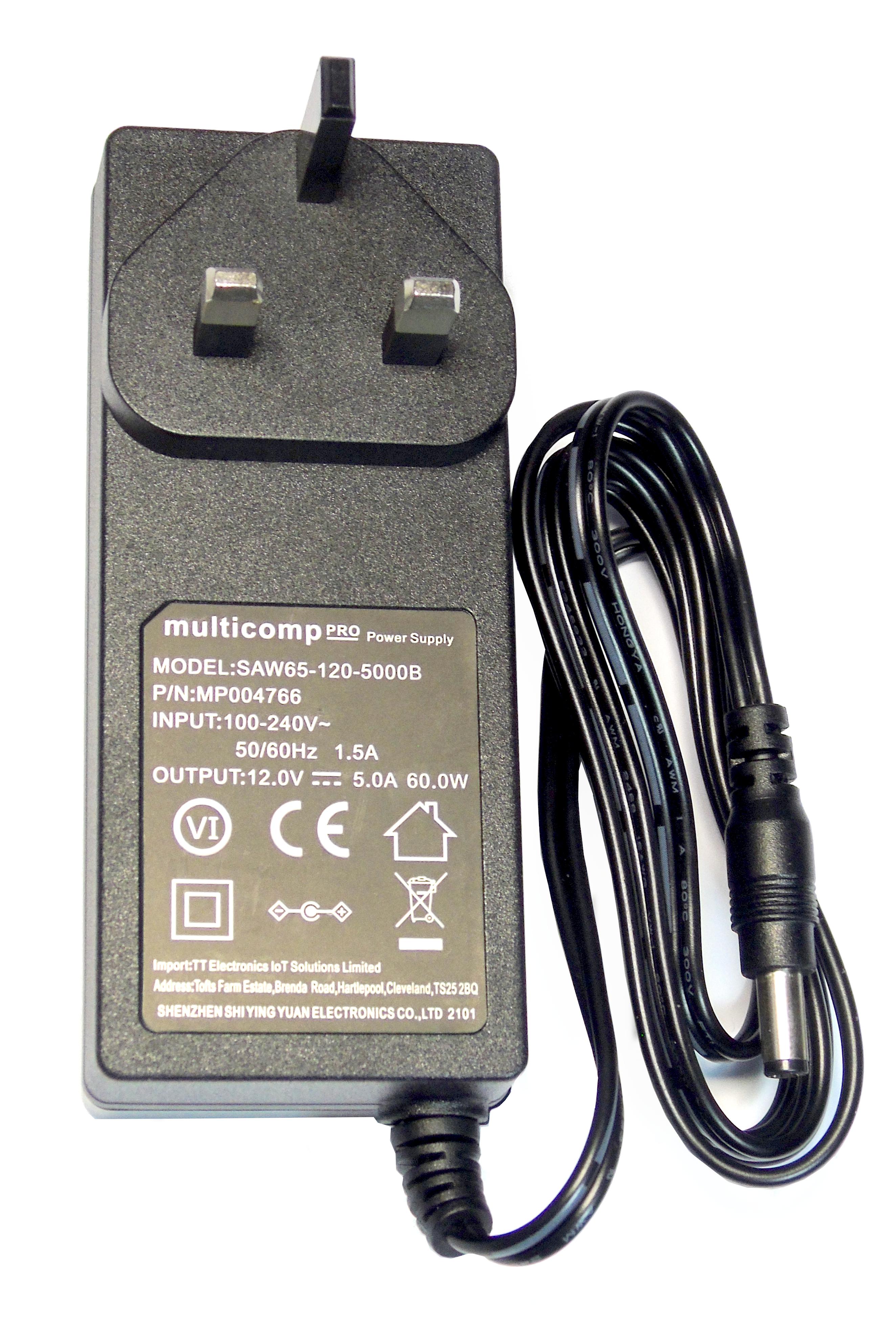 Buy Multicomp 12V DC Power Adapter Part Number MP004766 Online
