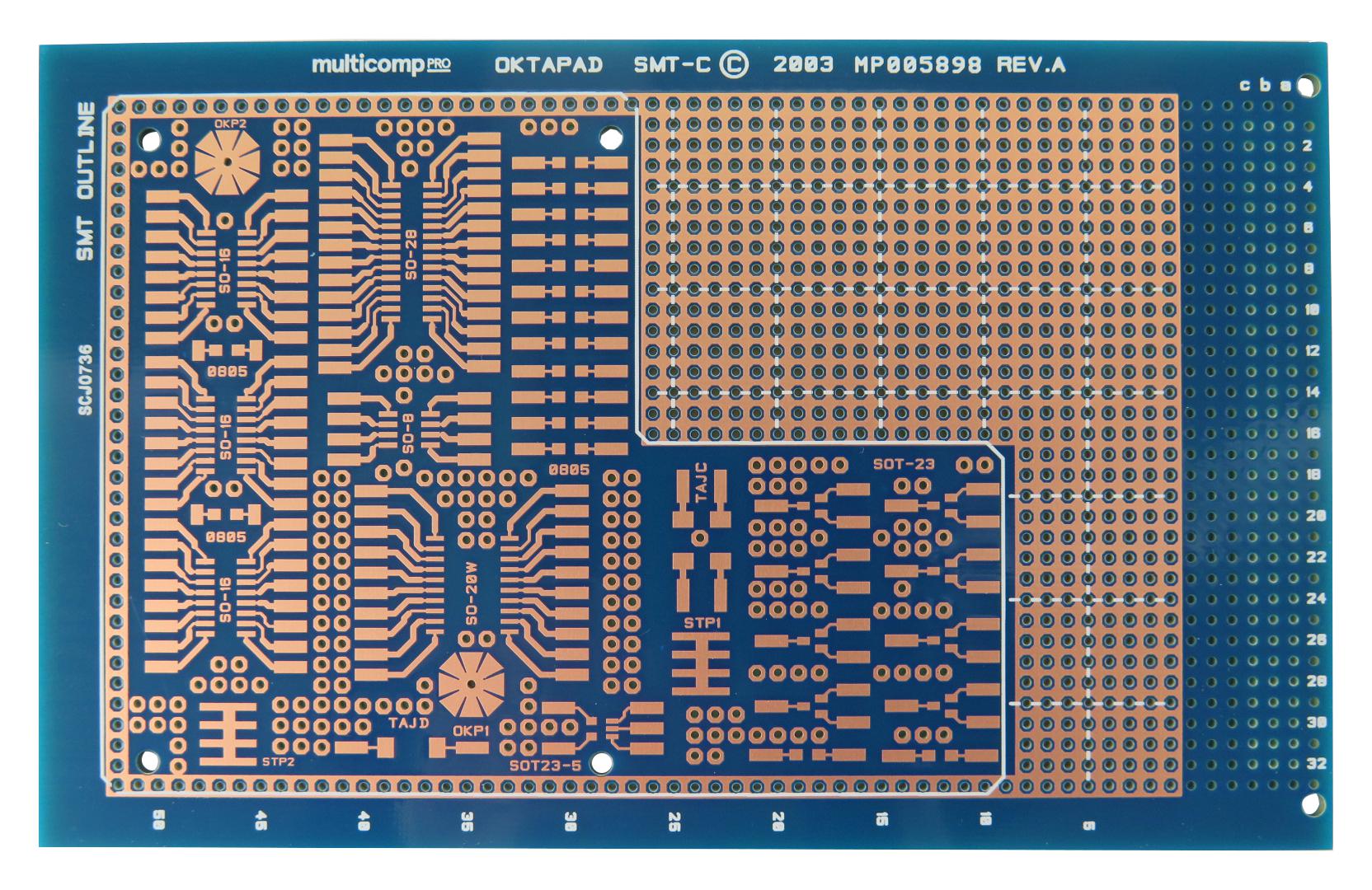 Multicomp Series Eurocard Prototyping: MP005898