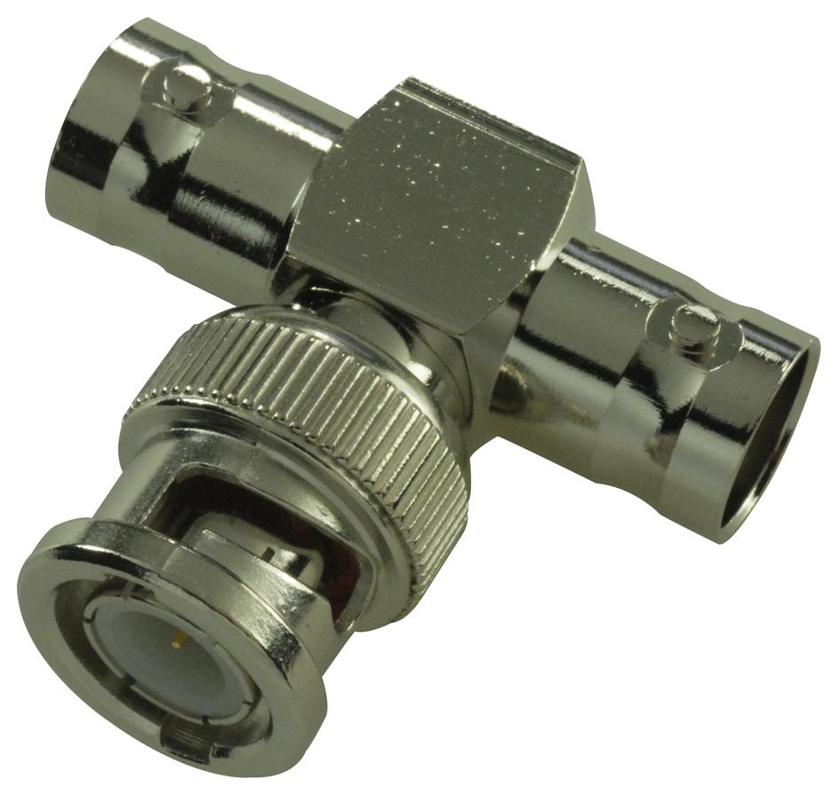 Multicomp Nickel BNC T Adapter – Reliable RF Coaxial Connector for Industrial Applications