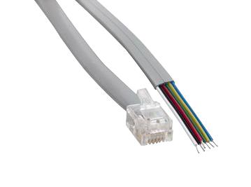 Amphenol Series RJ12 Data Cable: MP5FRJ12UNNS002
