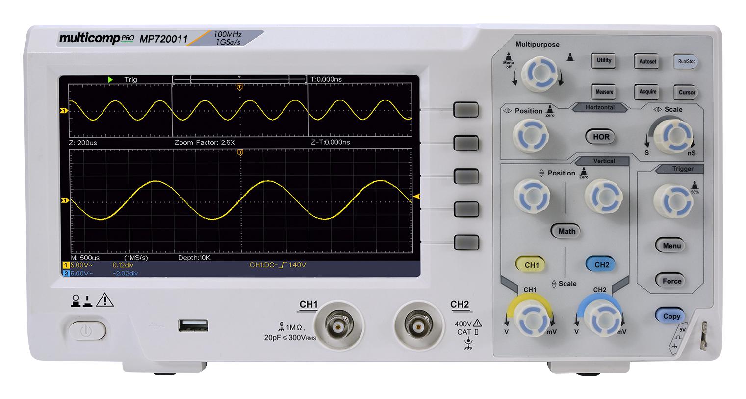 Farnell MP720011 U+2013 Reliable Oscilloscope for Industrial Applications