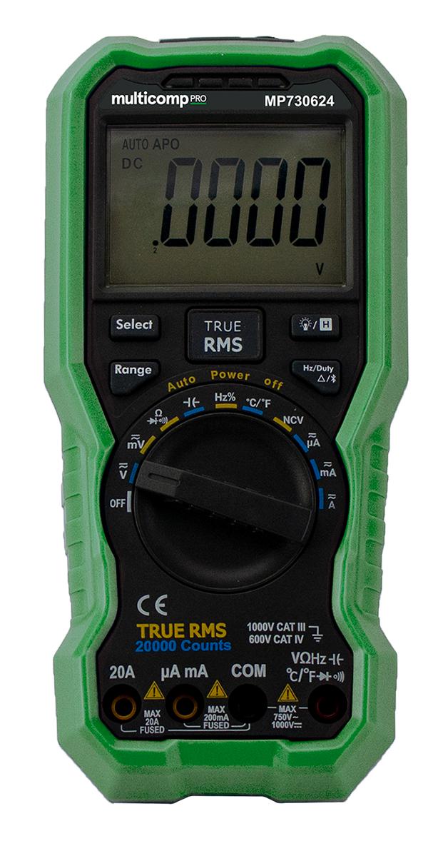 Multicomp Series Bluetooth Digital Multimeter: MP730624