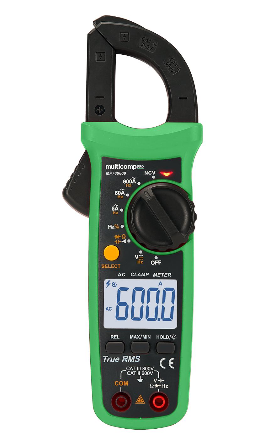 Multicomp MP760609 – Reliable AC Clamp Meter for Industrial Applications