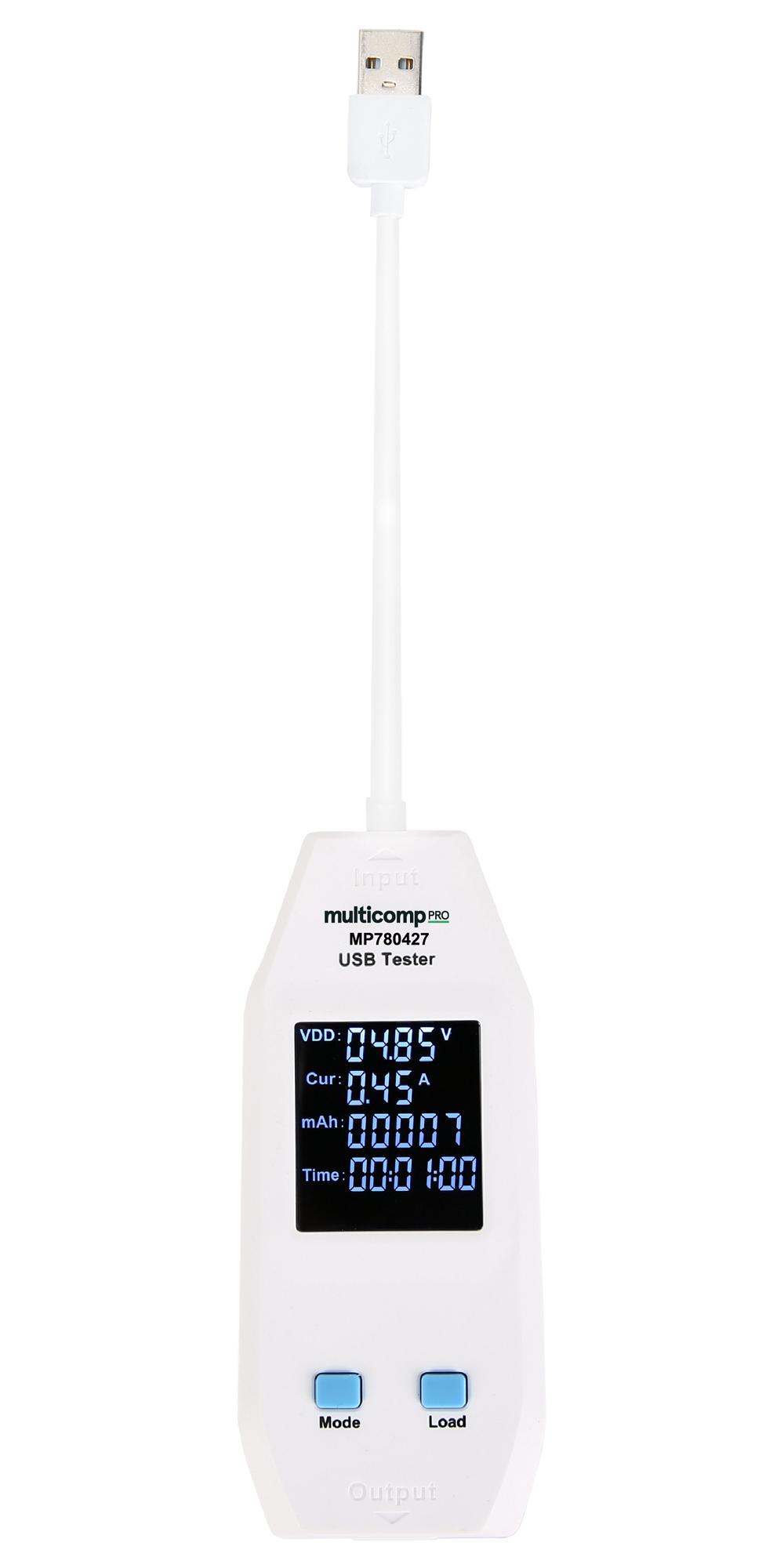 Multicomp Portable Load USB Tester – Reliable Charging Inspection for Industrial Applications