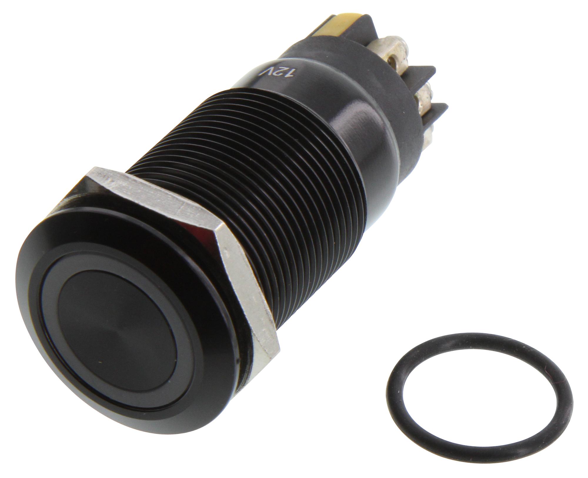 Buy Stainless Steel Illuminated Vandal Resistant Switch Part Number MPI005RTELAAM12 Online