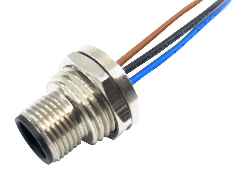 Aecoded Series M12 Cable Assembly: MPM12SWP4AFP