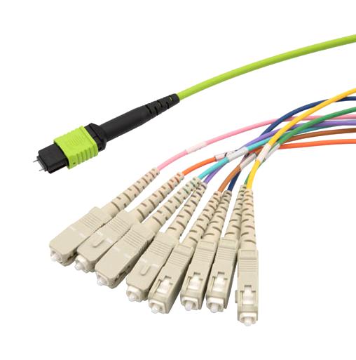 L-com Series Fanout Cable: 12-Fiber Low Smoke Zero Halogen Support Cable