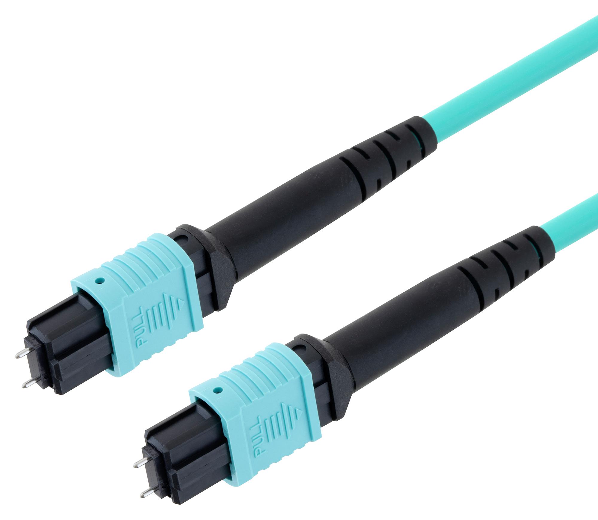 L-com MPO Connector – Reliable 24 Fiber Optic Cable for Industrial Applications