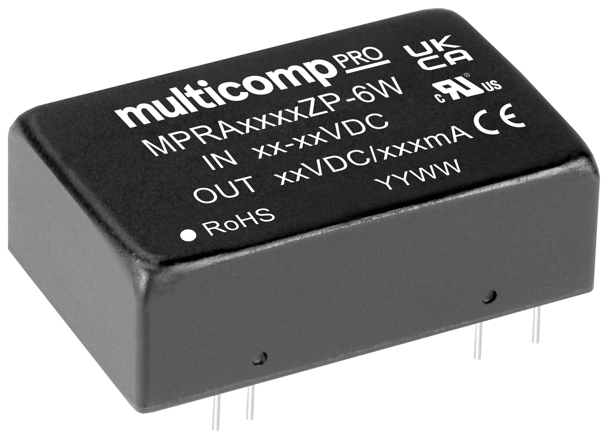 Multicomp Isolated DC-DC – Reliable 6W Converter for Industrial Applications