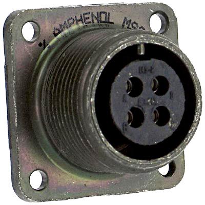Buy Amphenol MIL-DTL-5015 Box Mounting Receptacle Part Number MS3102A10SL3S Online