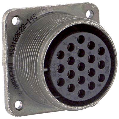 Cannon Series MIL-C-5015 Circular Connector: MS3102E-18-1S