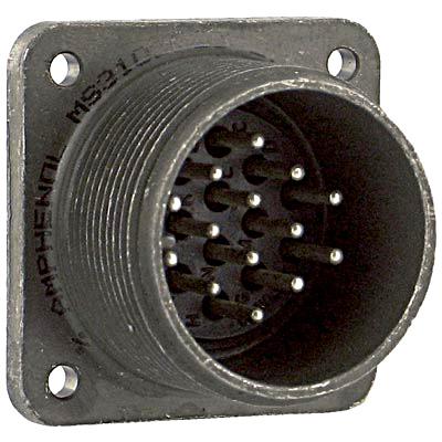 Amphenol Series Standard Cylindrical Connectors: MS3102R2019P