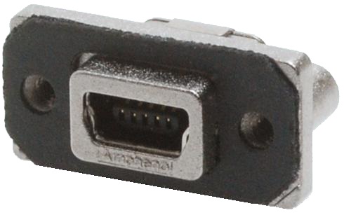 MUSBB15104 AMPHENOL COMMERCIAL PRODUCTS Rugged Mini-B USB Receptacle | myMectronic