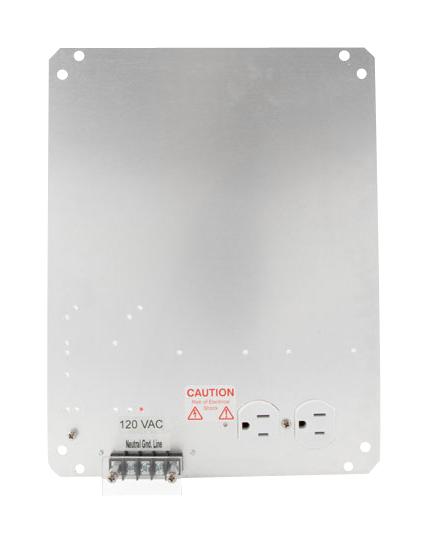 Industrial Components 120VAC Assembly Plate – Reliable Electrical Enclosure for Industrial Applications