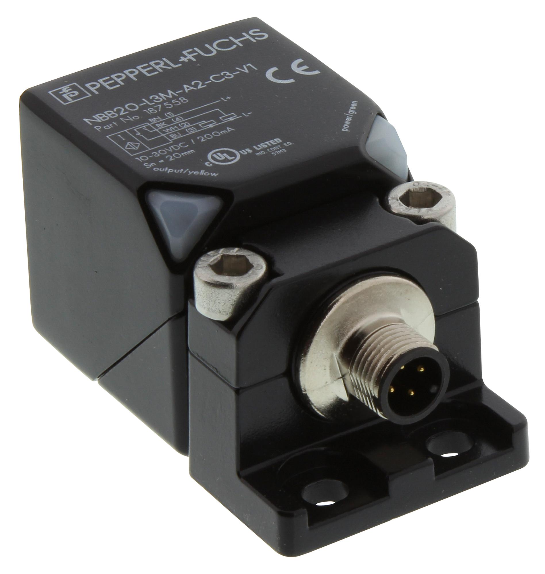 Pepperl+Fuchs Series Inductive Sensor: NBB20L3MA2C3V1
