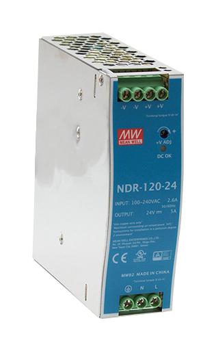 Mean Well NDR-120 Series – Reliable Industrial Power Supply for Automation and Control